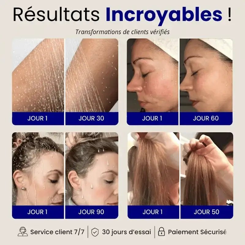 AquaPulse™ Transformez vos douches en un rituel de détente et de beauté, des cheveux souples, une peau apaisée ! - Ma boutique